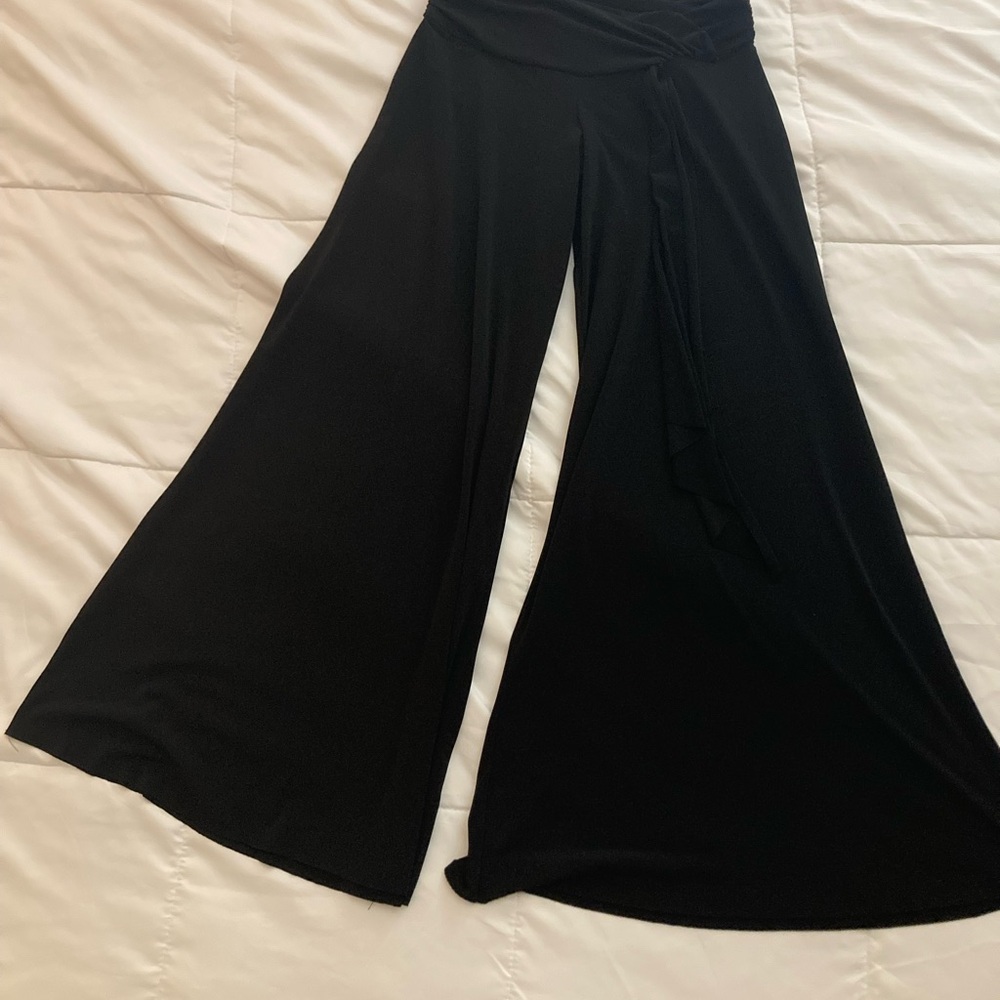 Fleurish Black Wide-Leg Women's Pants